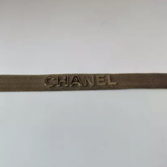 Chanel gold mesh choker RARE necklace - Picture 11 of 16